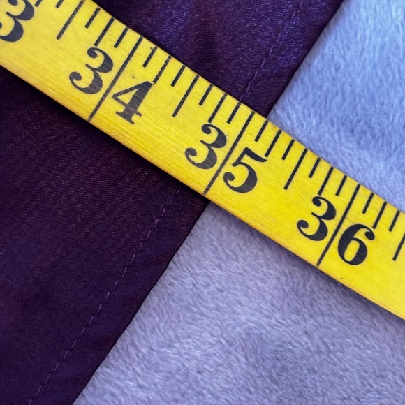 Midnight Carole Hochman Purple Satin Long Sleeve Button Front Duster XL - Picture 9 of 10